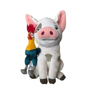 Disney Store Moana Pua and Hei Hei Animated Plush Sounds Moves Oinks 13”